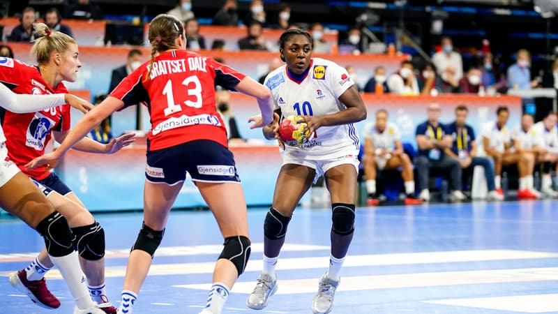 Grace Zaadi lors de France-Norvège