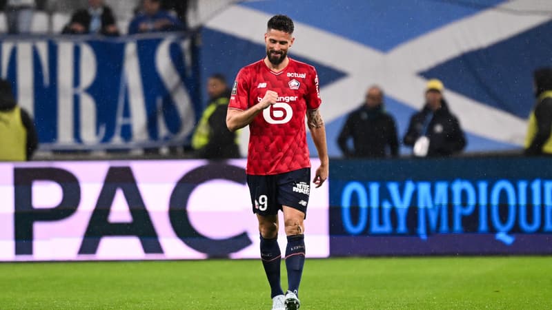 OM-Lille: "Un état d'esprit extraordinaire", Bruno Genesio encense Olivier Giroud après son but décisif au Vélodrome