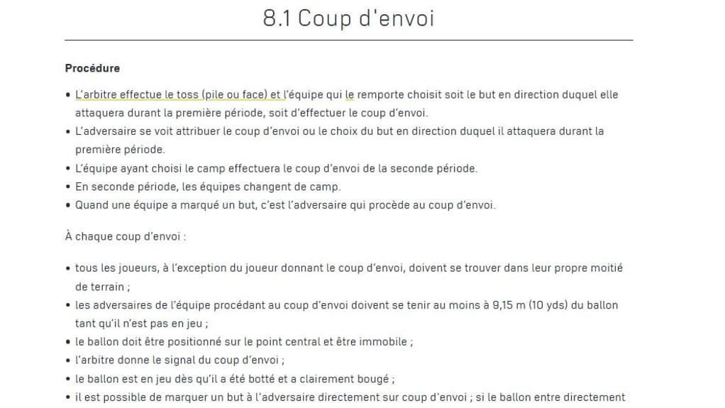 L'article 8.1 de l'IFAB