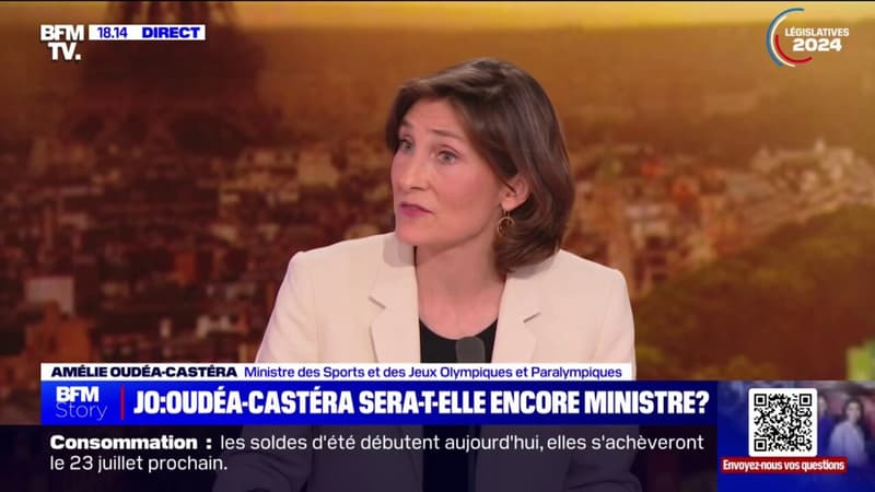 Amélie Oudéa-Castera, ministre des Sports et des Jeux: 