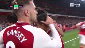 Premier League - L’ouverture du score d’Alexandre Lacazette face à West Bromwich Albion