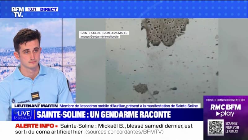 "L'usage de la force que l'on a fait était totalement proportionné": ce gendarme présent à Sainte-Soline raconte