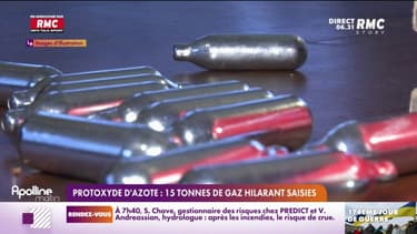 Saisie record de 15 tonnes de gaz hilarant dans les Hauts-de-Seine