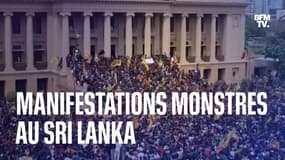 Manifestations monstres au Sri Lanka, le président démissionne