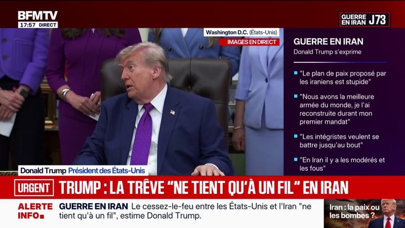 Détroit d'Ormuz: "111 missiles ont été tirés sur nos bâtiments", déclare Donald Trump