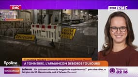 Crues dans l'Yonne: à Tonnerre, l'Armançon déborde toujours