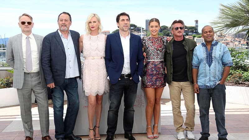 L'équipe du film The last face", de Sean Penn, pendant un photo-call cannes, le 20 mai 2016.