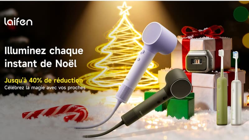 Noël : les meilleures offres sur les sèche-cheveux et brosse à dent Laifen sont sur Amazon
