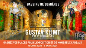 Exposition "Gustav Klimt d'or et de couleurs" aux Bassins de Lumières