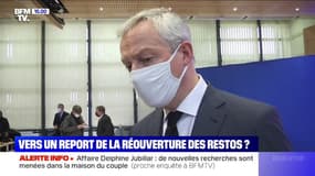 Bruno Le Maire: "Il est indispensable et juste de maintenir une protection économique totale des secteurs" de l'hôtellerie et de la restauration