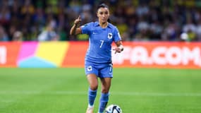 Sakina Karchaoui avec l'équipe de France au Mondial 2023