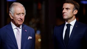 Charles III et Emmanuel Macron, le 21 septembre 2023 à  Paris