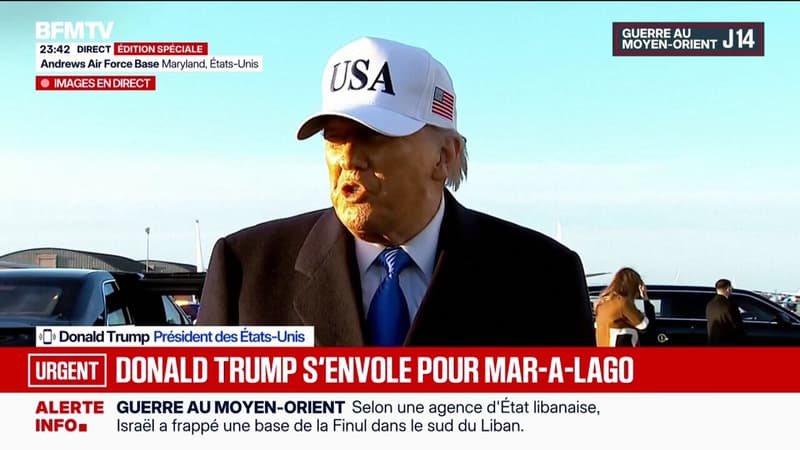 "Je crois que les Iraniens sont en train de saboter leur propre pays", déclare Donald Trump