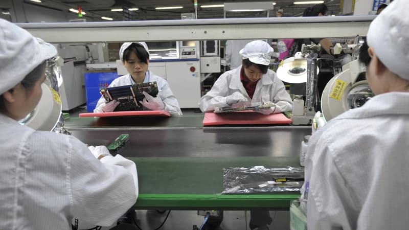 Une usine de Foxconn, un autre sous-traitant d'Apple, en 2010. 