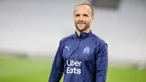 Valère Germain à l'échauffement de l'OM