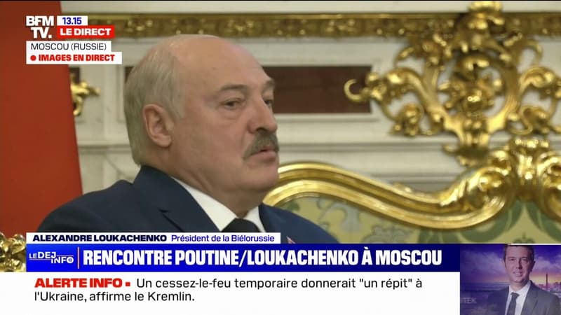 Alexandre Loukachenko à Vladimir Poutine: Nous avons montré la solidité de nos liens notamment dans le conflit avec l'Ukraine