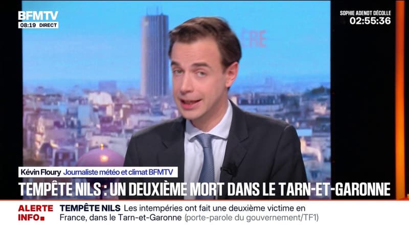 La tempête Nils a fait un deuxième mort en France, dans le Tarn-et-Garonne