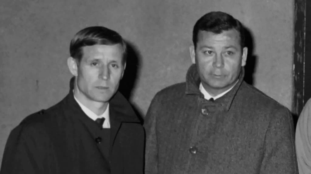 Raymond Kopa et Just Fontaine 