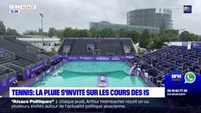 Internationaux de Strasbourg: la pluie s'invite sur les cours