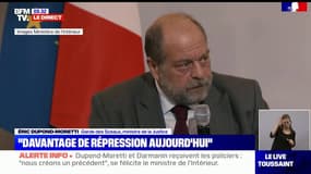 Relation police/justice: Éric Dupond-Moretti "entend développer les liens entre écoles de formation de magistrats, d'officiers et de commissaires"