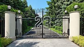Le portail de la maison de Michael Jordan à Chicago