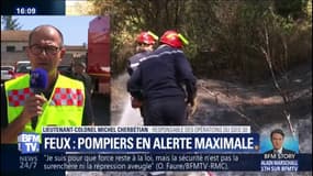 Incendie dans le Gard: le feu ne progresse plus mais les pompiers restent mobilisés