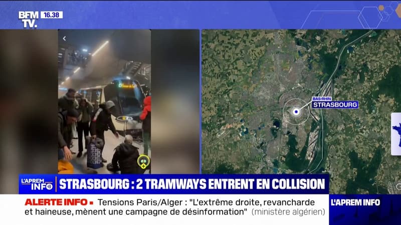 Collision entre deux trams à Strasbourg: de nombreux blessés