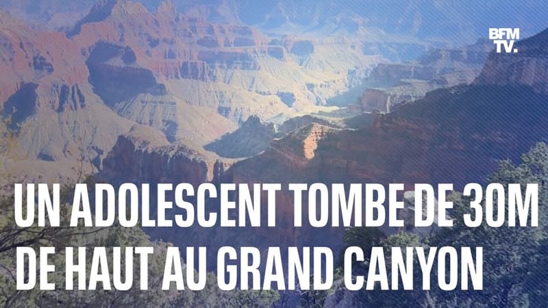 Un adolescent de 14 ans tombe de plus de 30 mètres au Grand Canyon
