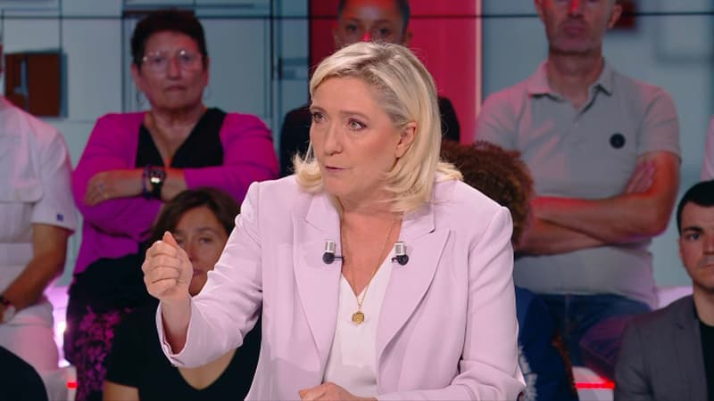Marine Le Pen le 10 juillet 2022 sur BFMTV.