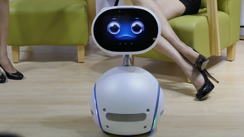 Le robot Zenbo à sa présentation par Asus au mois de mai dernier lors du salon Computex.