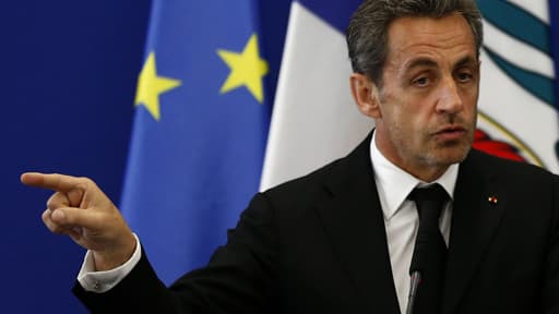 Nicoals Sarkozy, ici à Nice le 10 mars, est sorti de sa réserve.