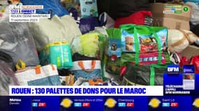 Rouen: 130 palettes de dons récoltées pour le Maroc
