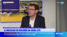 Nicolas Mayer-Rossignol, maire (PS) de Rouen, réagit à un message du candidat LFI Maxime Da Silva