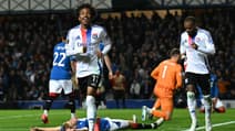 Malick Fofana lors de la victoire de l'OL en Ligue Europa contre les Glasgow Rangers, le 03/10/2024