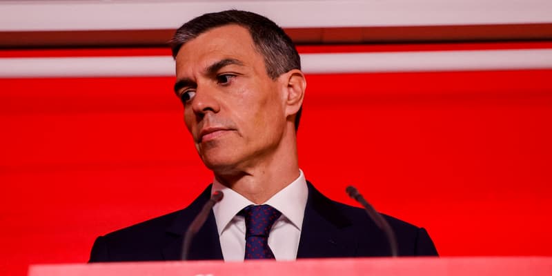 Le Premier ministre socialiste espagnol Pedro Sanchez à Madrid le 12 juin 2025