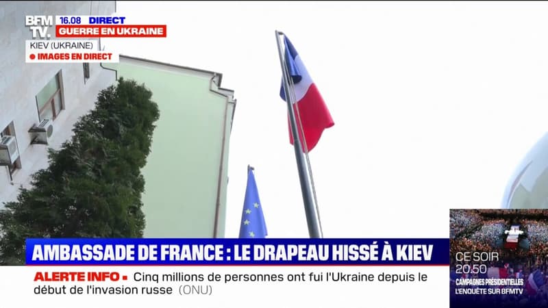 Guerre en Ukraine: l'ambassade de France rouvre à Kiev