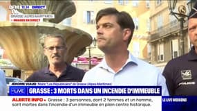 Jérôme Viaud, maire de Grasse, sur l'incendie qui a fait 3 morts: "Il est prématuré de dire quelle est l'origine, criminelle ou accidentelle"