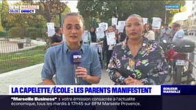 Marseille: une manifestation de parents d'élèves à l'école Capelette
