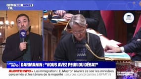 Rejet de la loi immigration: "Le seule chose que Gérald Darmanin a à faire, c'est quitter le ministère de l'Intérieur, quitter ce gouvernement et mettre son texte à la poubelle", pour Thomas Portes (LFI)