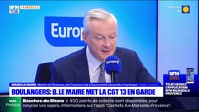 Boulangers en difficulté : Bruno Le Maire met la CGT 13 en garde