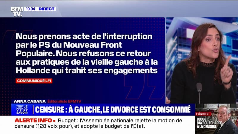 Motion de censure rejetée: 