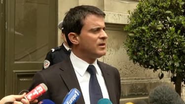 Manuel Valls, vendredi 10 mai, au ministère de l'Intérieur