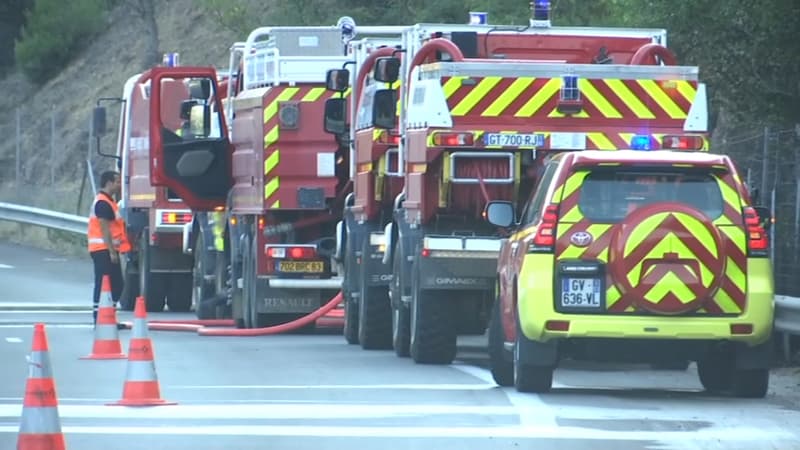 L'incendie s'est déclaré sur l'autoroute A8 dans le sens Nice-Aix. Au total, les flammes ont parcouru près de 6 hectares de végétation avant d'être fixé par les pompiers.