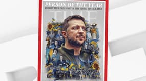 La une du magazine "Time", qui a désigné le président ukrainien Volodymyr Zelensky "personnalité de l'année 2022".