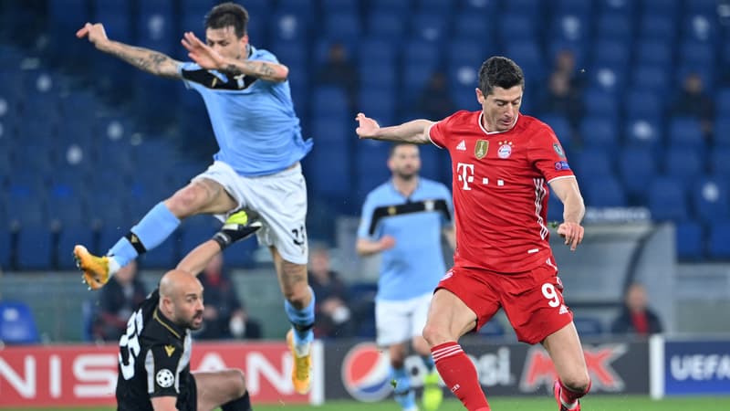 Robert Lewandowski (Bayern) contre la Lazio