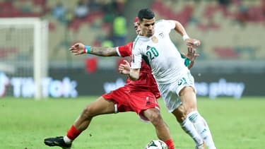Mohamed Benrahma contre la Guinée équatoriale