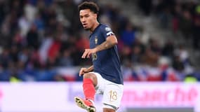 Le milieu de terrain de l'équipe de France Boubacar Kamara face à Gibraltar
