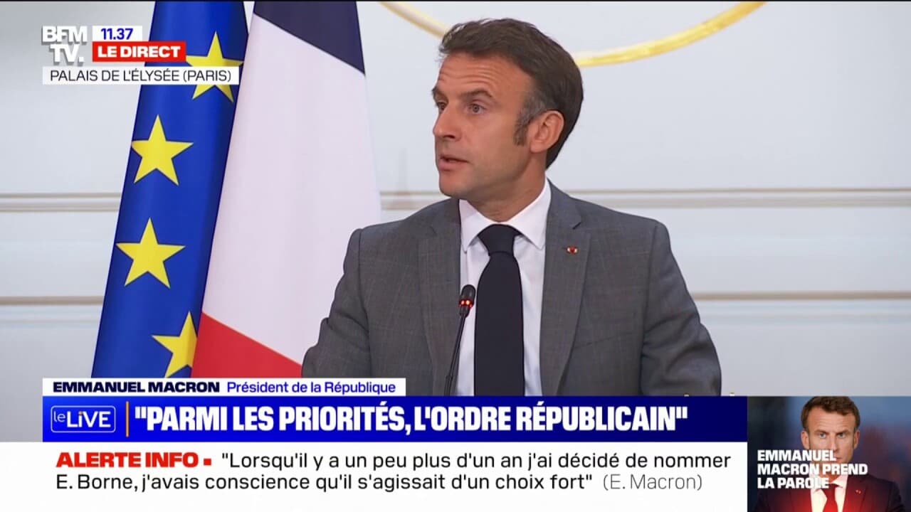 Emmanuel Macron "Dans l'année qui vient de s'écouler, plus de lois ont