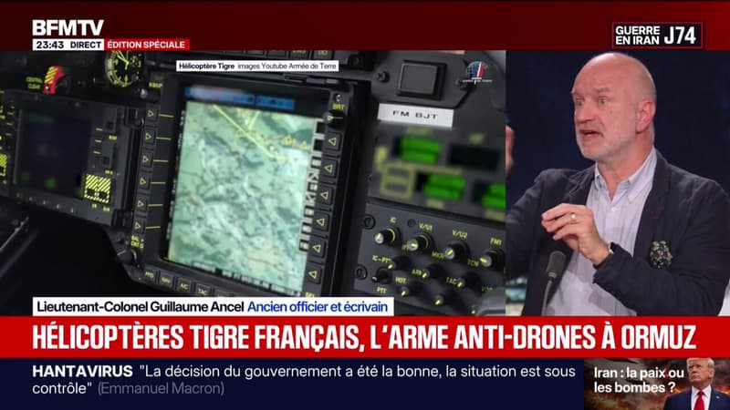 L'hélicoptère tigre c'est une arme puissante mais surtout beaucoup moins coûteuse que les autres dispositifs que l'on a pour intercepter les drones, explique le lieutenant-colonel Guillaume Ancel