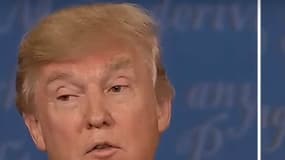 Donald Trump et Hillary Clinton durant le troisième débat. 